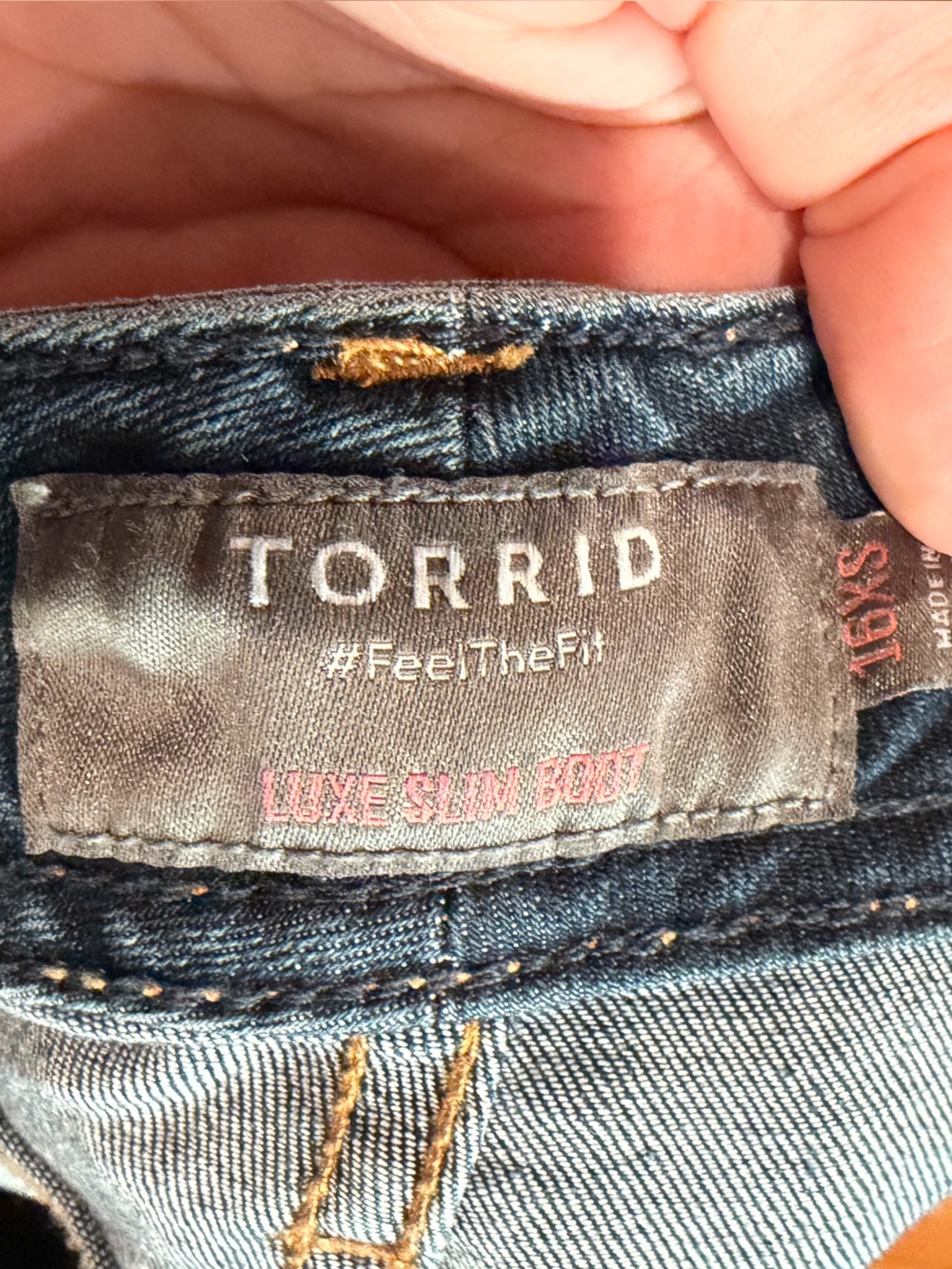 Torrid Medium Wash Luxe Slim Bootcut Jeans - Picture 6 of 6
